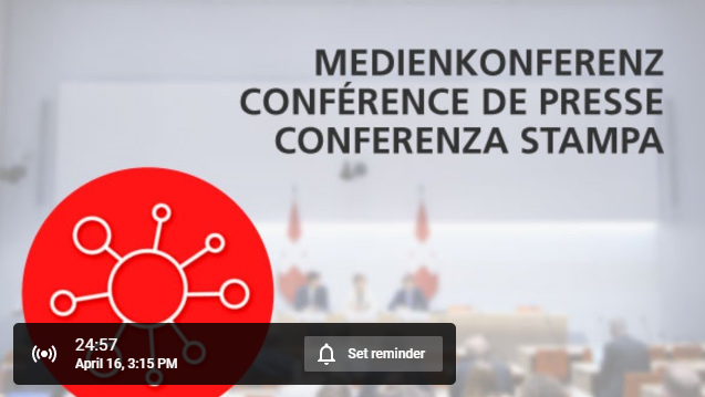  Medienkonferenz vom Bundesrat
