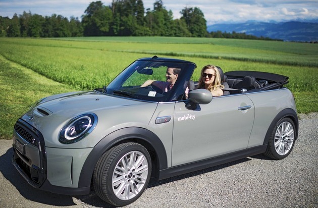 Mobility erweitert die Flotte mit 30 Mini Cooper-Cabrios. / Weiterer Text über ots und www.presseportal.ch/de/nr/100010161 / Die Verwendung dieses Bildes ist für redaktionelle Zwecke honorarfrei. Veröffentlichung bitte unter Quellenangabe: „obs/Mobility“