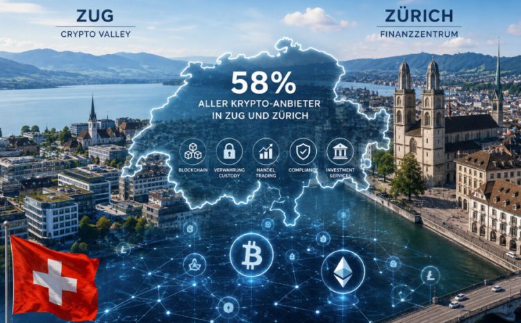  Zug und Zürich dominieren den Schweizer Kryptostandort